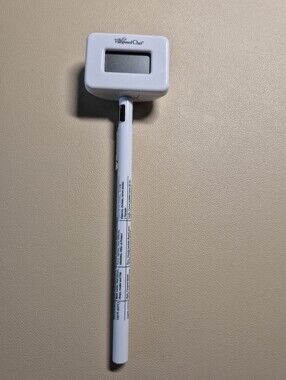 Pampered Chef White Digital Probe Thermometer with LCD